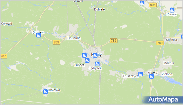 mapa Kalety powiat tarnogórski, Kalety powiat tarnogórski na mapie Targeo