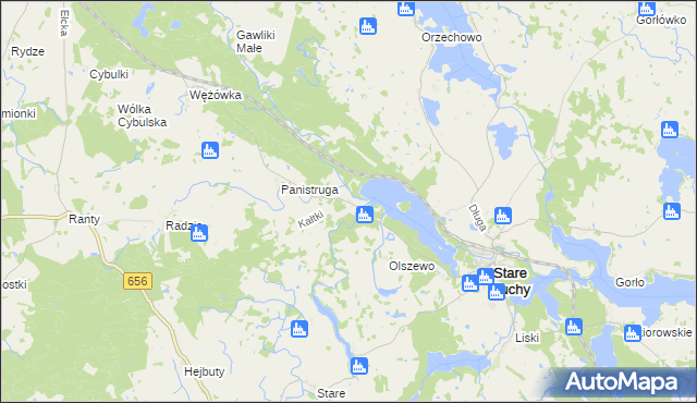 mapa Kałtki, Kałtki na mapie Targeo