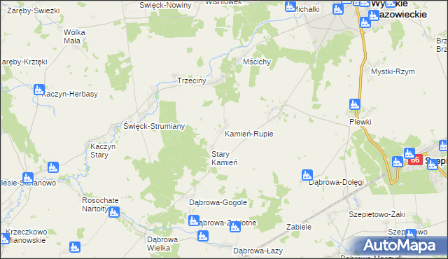 mapa Kamień-Rupie, Kamień-Rupie na mapie Targeo