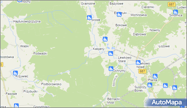 mapa Kapitańszczyzna, Kapitańszczyzna na mapie Targeo