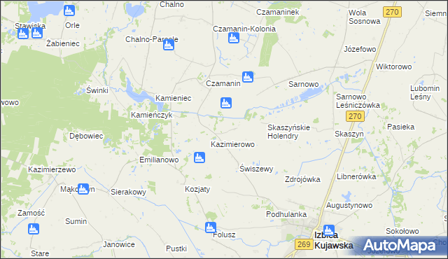 mapa Karczówek gmina Topólka, Karczówek gmina Topólka na mapie Targeo