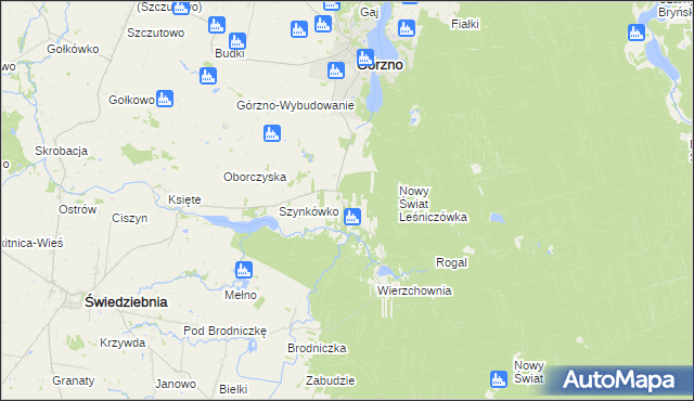 mapa Karw gmina Górzno, Karw gmina Górzno na mapie Targeo