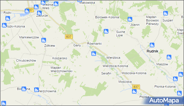 mapa Kaszuby, Kaszuby na mapie Targeo