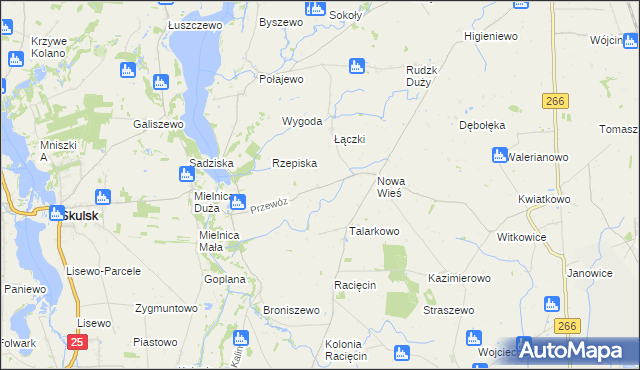 mapa Katarzyna gmina Piotrków Kujawski, Katarzyna gmina Piotrków Kujawski na mapie Targeo