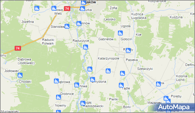 mapa Katarzynopole, Katarzynopole na mapie Targeo