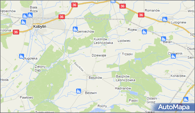 mapa Katarzynów gmina Zduny, Katarzynów gmina Zduny na mapie Targeo