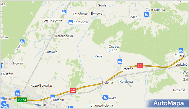 mapa Kępa gmina Dorohusk, Kępa gmina Dorohusk na mapie Targeo