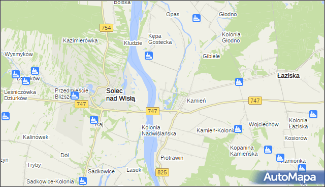 mapa Kępa Solecka, Kępa Solecka na mapie Targeo