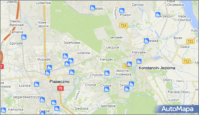 mapa Kierszek, Kierszek na mapie Targeo