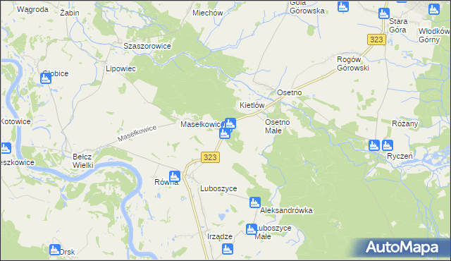 mapa Kietlów, Kietlów na mapie Targeo