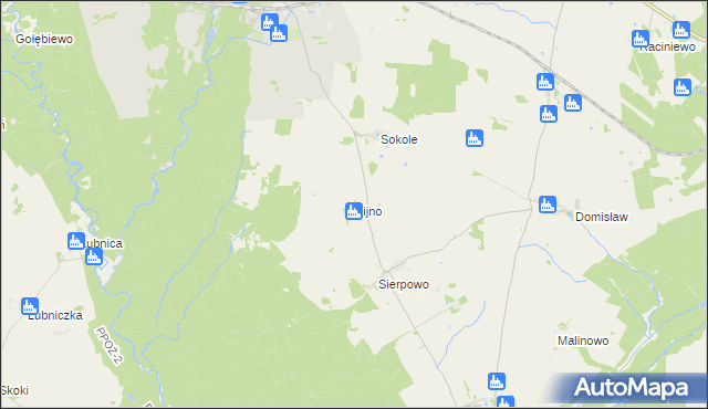 mapa Kijno, Kijno na mapie Targeo