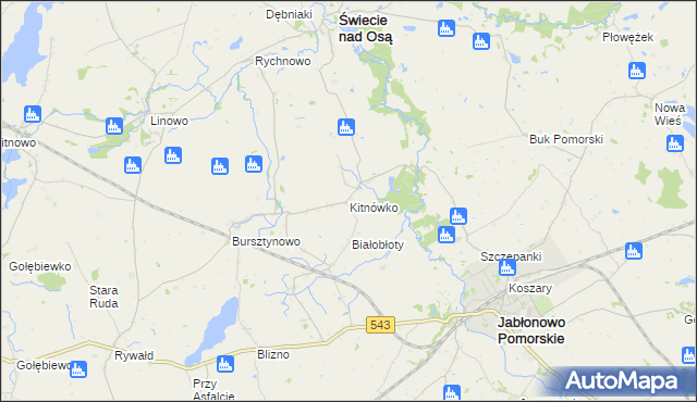 mapa Kitnówko, Kitnówko na mapie Targeo