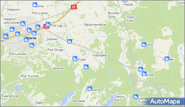 mapa Klaskawa, Klaskawa na mapie Targeo