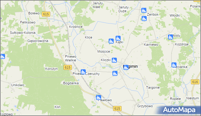 mapa Kliczki, Kliczki na mapie Targeo