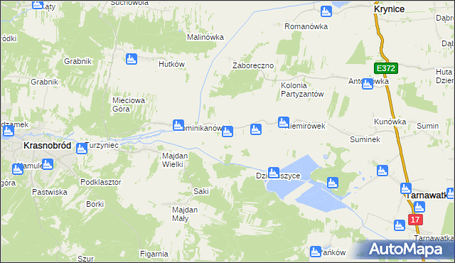 mapa Klocówka, Klocówka na mapie Targeo