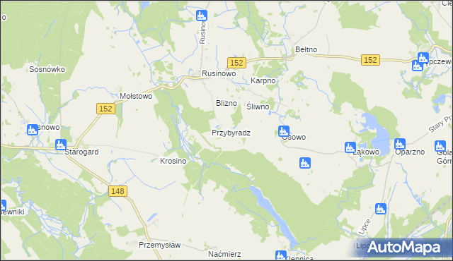 mapa Kłośniki, Kłośniki na mapie Targeo