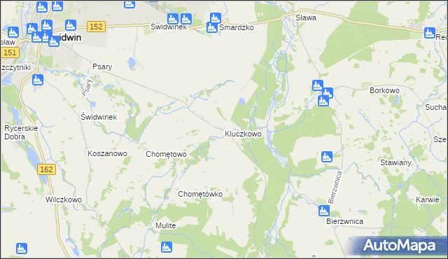 mapa Kluczkowo, Kluczkowo na mapie Targeo