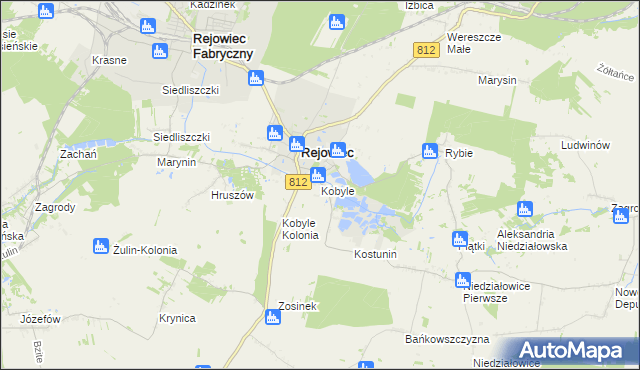 mapa Kobyle gmina Rejowiec, Kobyle gmina Rejowiec na mapie Targeo