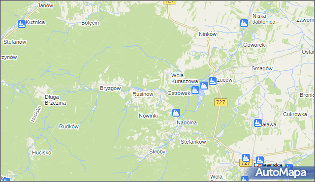 mapa Kochanów gmina Borkowice, Kochanów gmina Borkowice na mapie Targeo