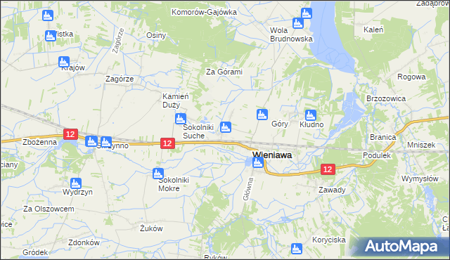 mapa Kochanów Wieniawski, Kochanów Wieniawski na mapie Targeo