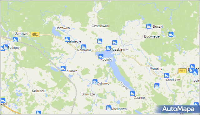 mapa Kociołki gmina Dubeninki, Kociołki gmina Dubeninki na mapie Targeo