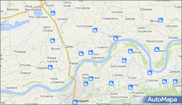 mapa Kółko Żabieckie, Kółko Żabieckie na mapie Targeo