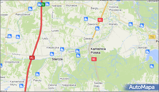 mapa Kolonia Klepaczka, Kolonia Klepaczka na mapie Targeo