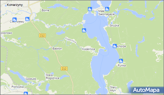 mapa Kopernica, Kopernica na mapie Targeo