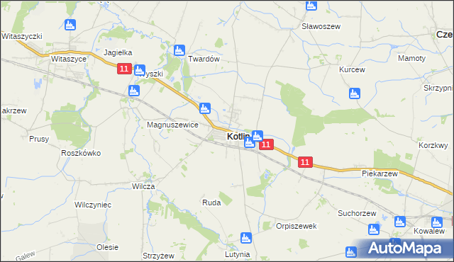 mapa Kotlin, Kotlin na mapie Targeo