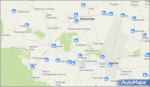 mapa Kotłowacz, Kotłowacz na mapie Targeo