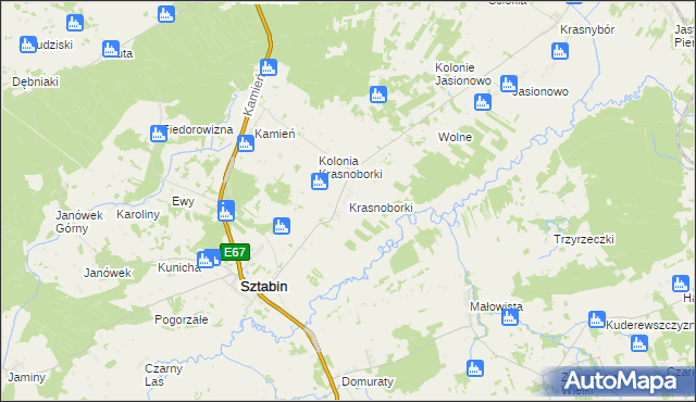 mapa Krasnoborki, Krasnoborki na mapie Targeo