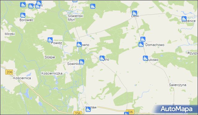 mapa Krytno, Krytno na mapie Targeo