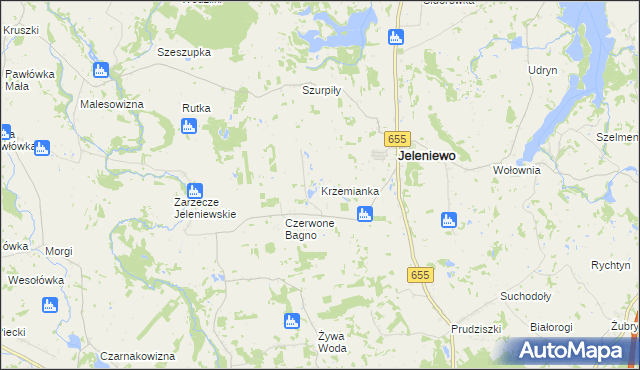 mapa Krzemianka, Krzemianka na mapie Targeo