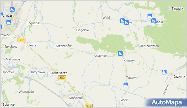 mapa Książnica, Książnica na mapie Targeo