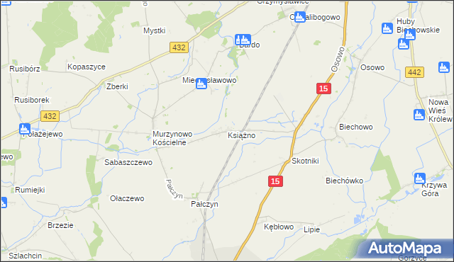 mapa Książno, Książno na mapie Targeo