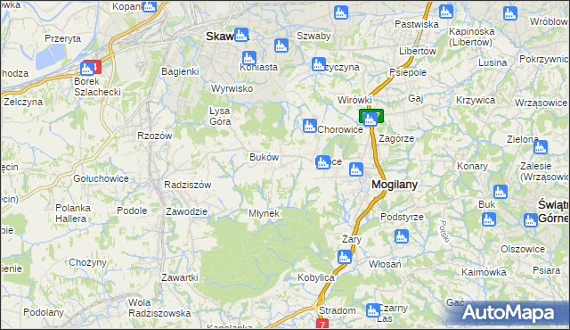 mapa Kulerzów, Kulerzów na mapie Targeo