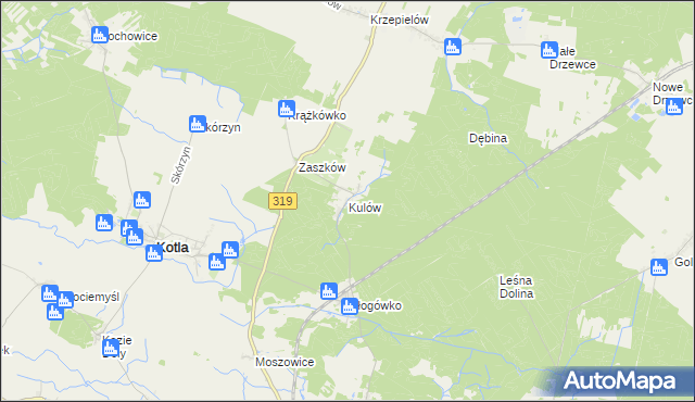 mapa Kulów, Kulów na mapie Targeo