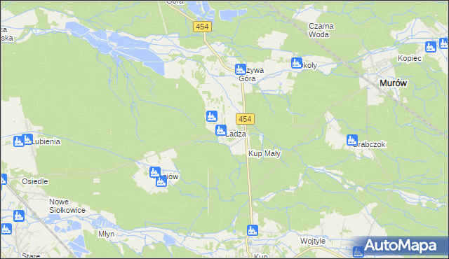 mapa Ładza, Ładza na mapie Targeo