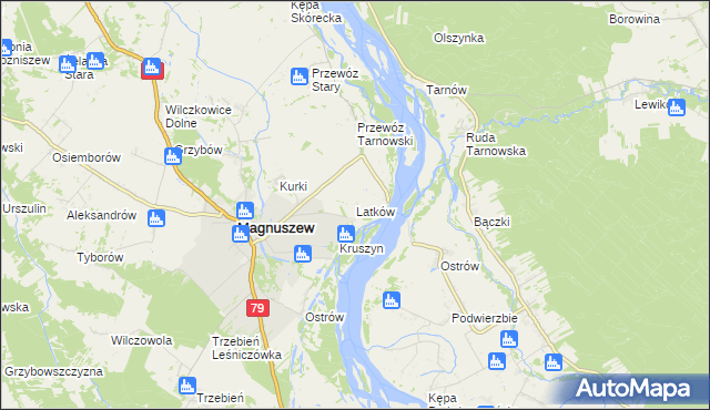 mapa Latków, Latków na mapie Targeo