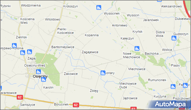 mapa Lekarzewice, Lekarzewice na mapie Targeo