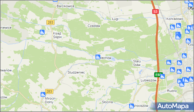 mapa Lelechów, Lelechów na mapie Targeo