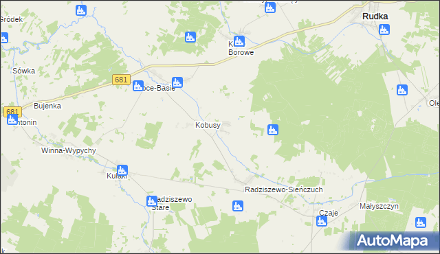mapa Łempice gmina Ciechanowiec, Łempice gmina Ciechanowiec na mapie Targeo