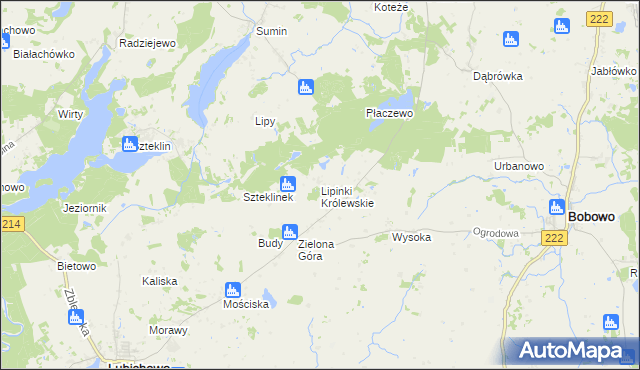 mapa Lipinki Królewskie, Lipinki Królewskie na mapie Targeo