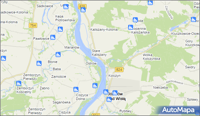 mapa Łopoczno, Łopoczno na mapie Targeo