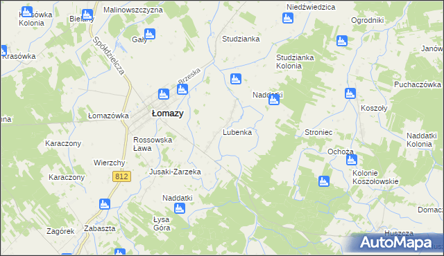 mapa Lubenka, Lubenka na mapie Targeo