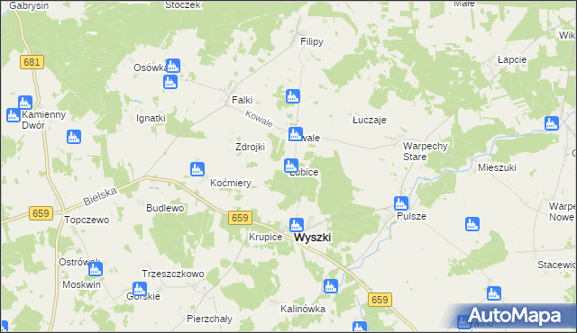 mapa Łubice, Łubice na mapie Targeo