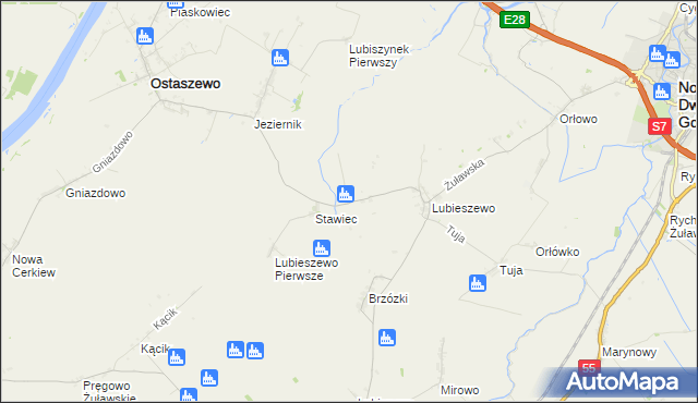 mapa Lubiszynek Drugi, Lubiszynek Drugi na mapie Targeo