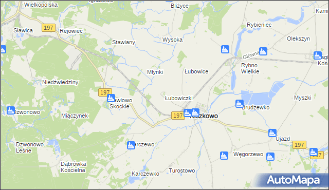 mapa Łubowiczki, Łubowiczki na mapie Targeo