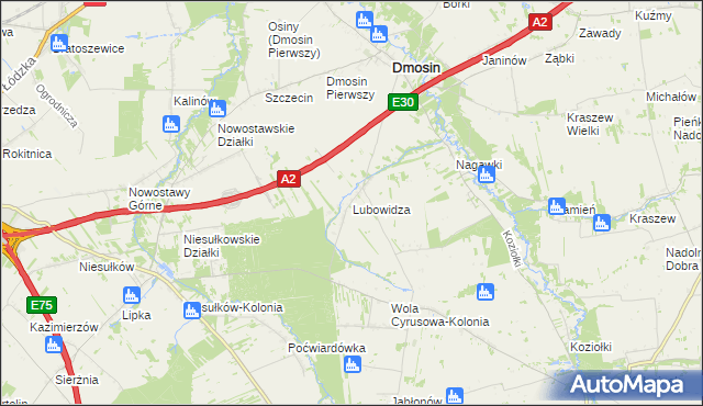 mapa Lubowidza, Lubowidza na mapie Targeo