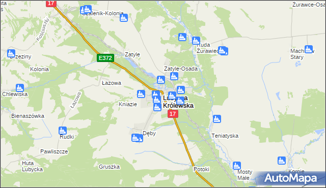 mapa Lubycza Królewska, Lubycza Królewska na mapie Targeo